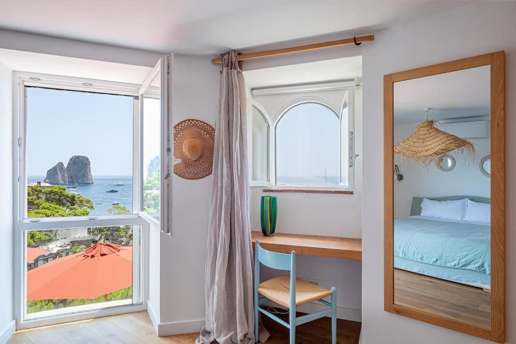 Villa Cisterna Capri, Private Beach Front Property With Pool Extérieur photo